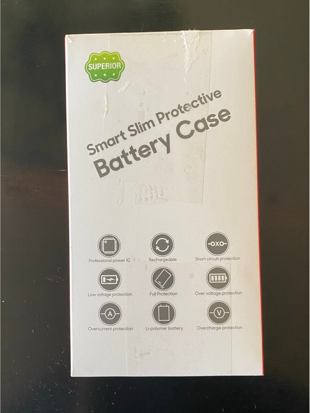 Superior Gin Foxi Battery Case for iPhone 14/14 Pro 13/13 Pro  Black